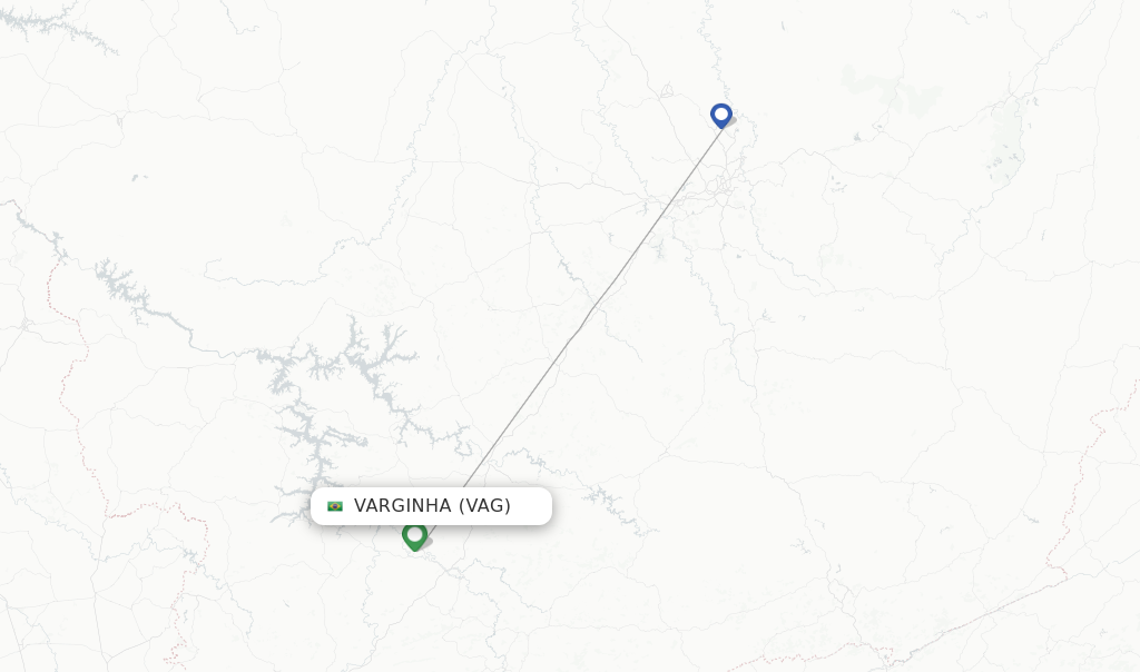 Varginha flight map