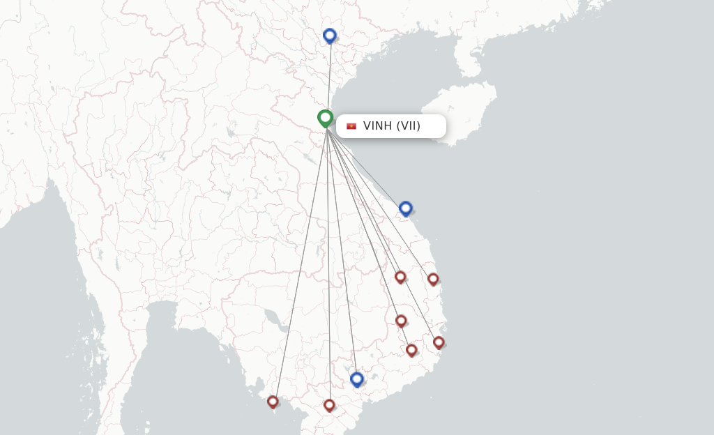 Vinh City VII route map