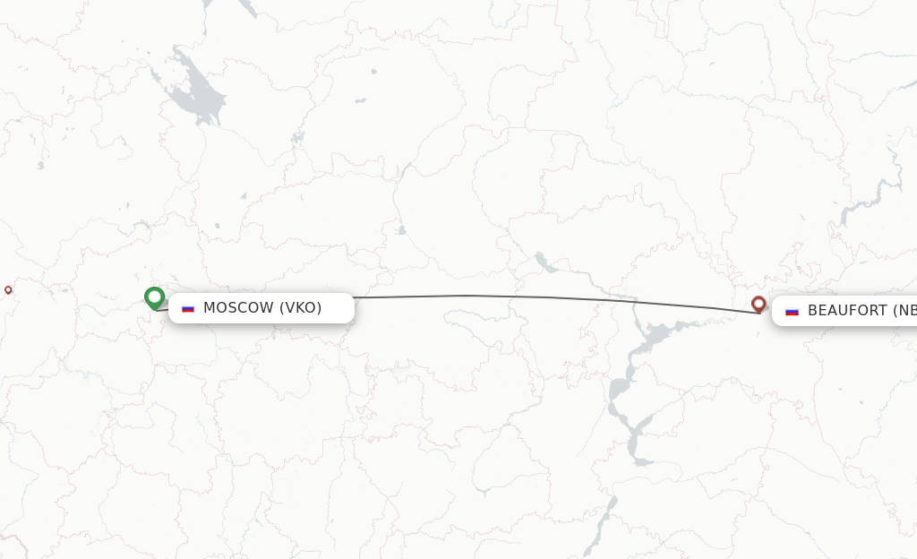 Flights from Moscow to Naberezhnye Chelny route map