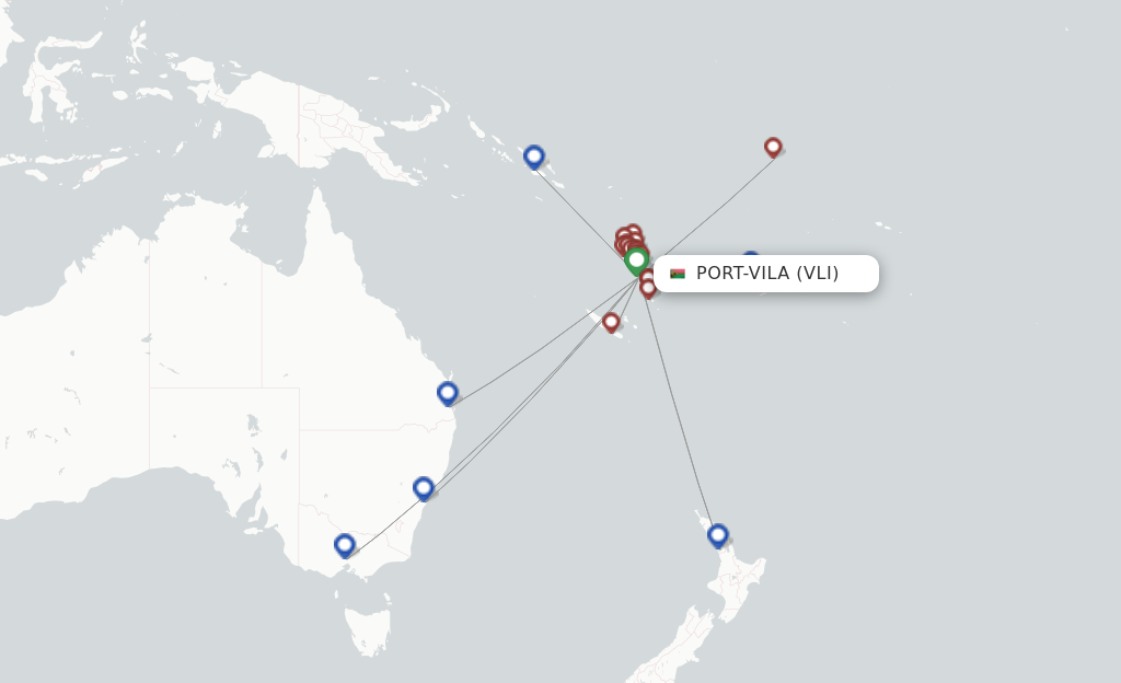 Port Vila VLI route map