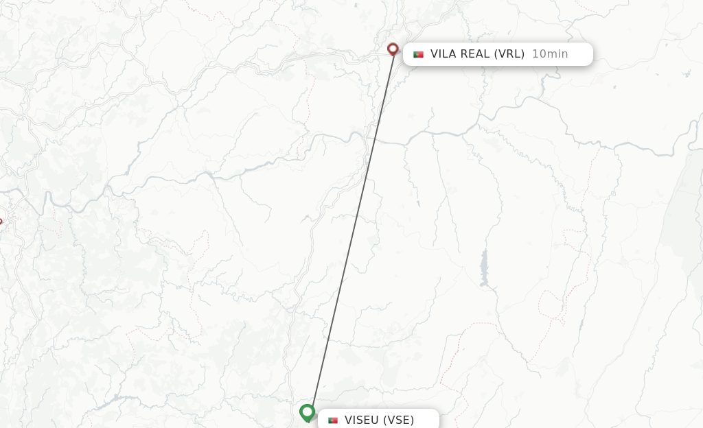 Direct (non-stop) flights from Viseu to Vila Real - schedules ...