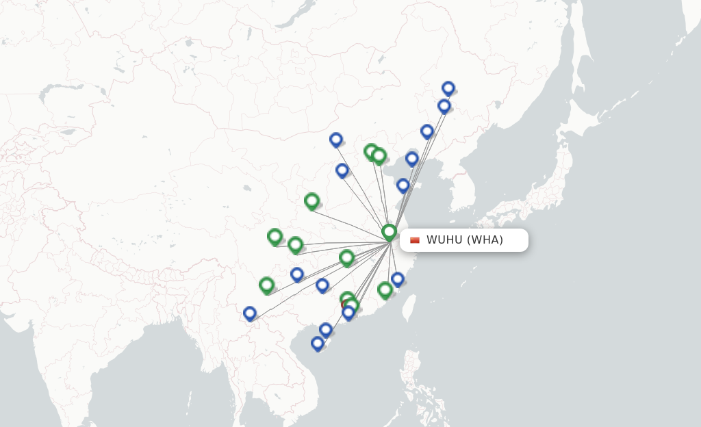 Wuhu WHA route map