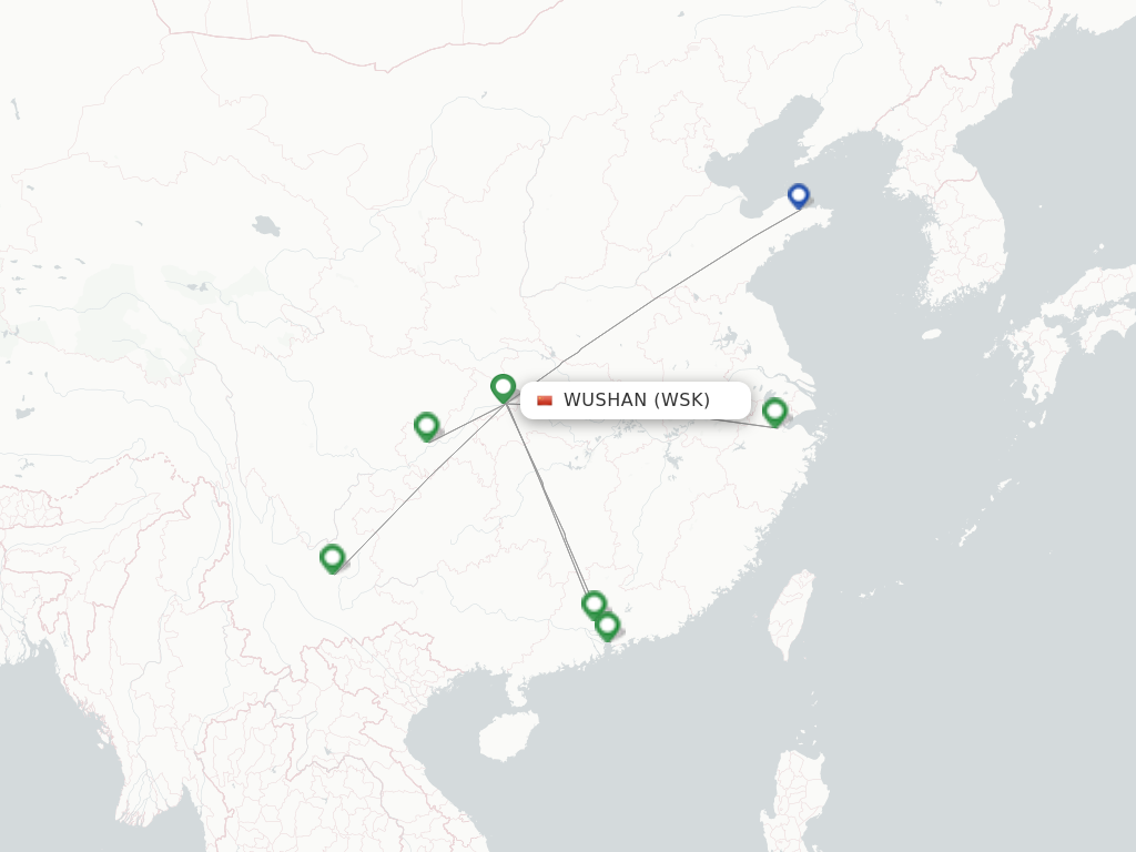 Wushan WSK route map