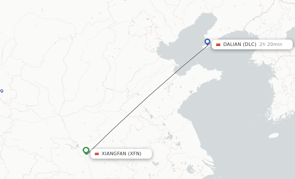 Direct (non-stop) flights from Xiangyang to Dalian - schedules ...