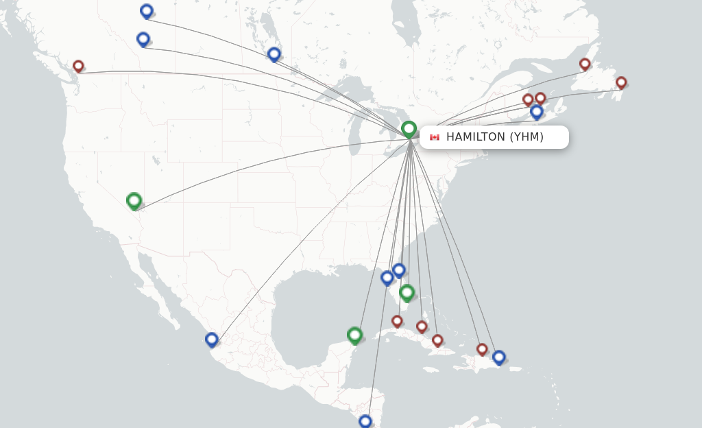 Hamilton YHM route map