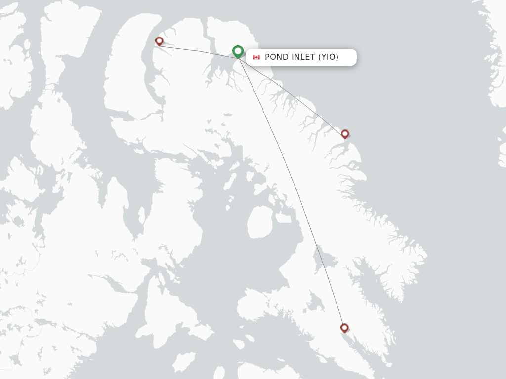 Pond Inlet YIO route map