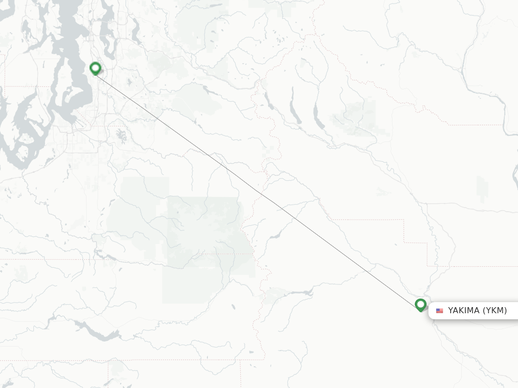 Yakima YKM route map