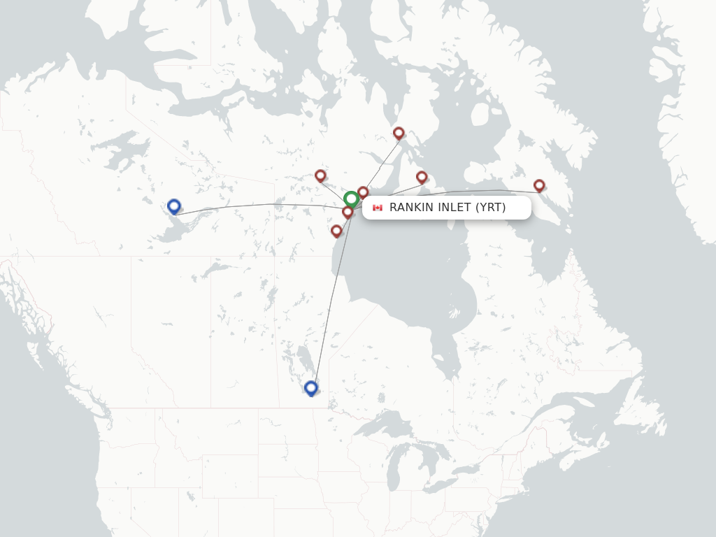 Rankin Inlet YRT route map