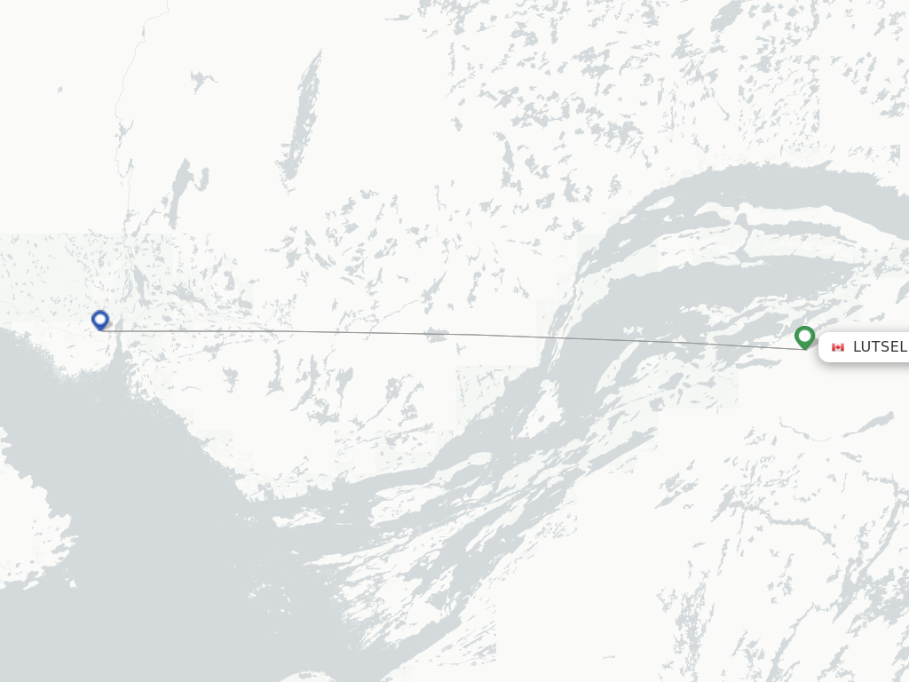 Lutselke/Snowdrift YSG route map