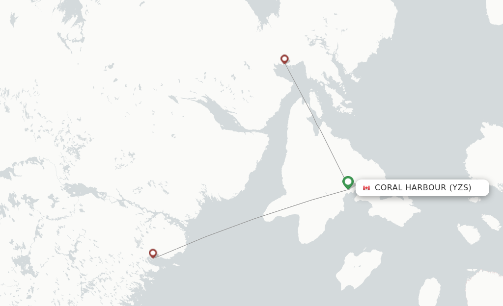 Coral Harbour YZS route map