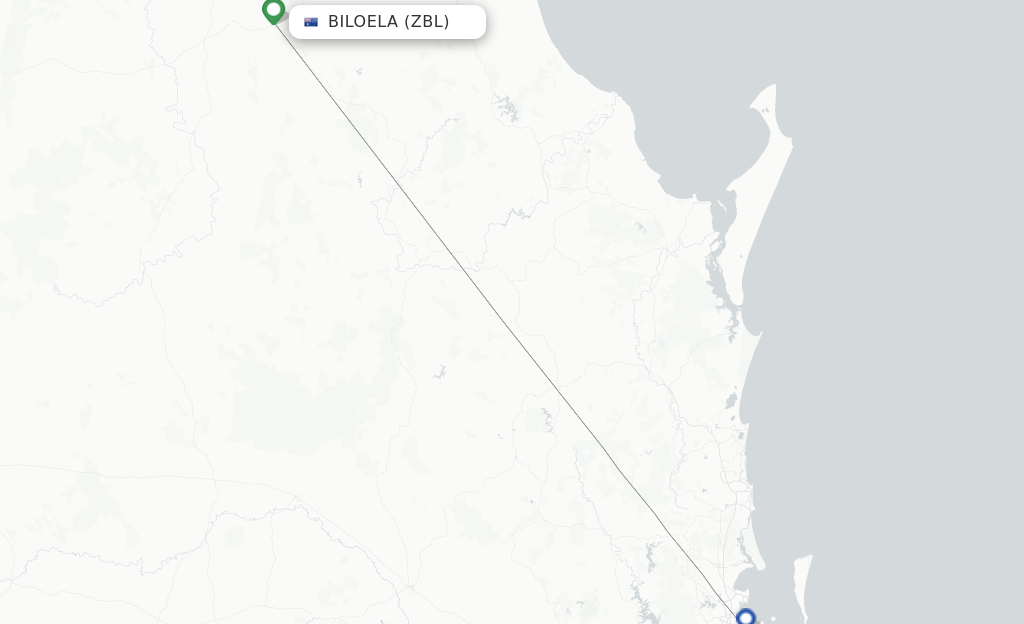 Biloela ZBL route map